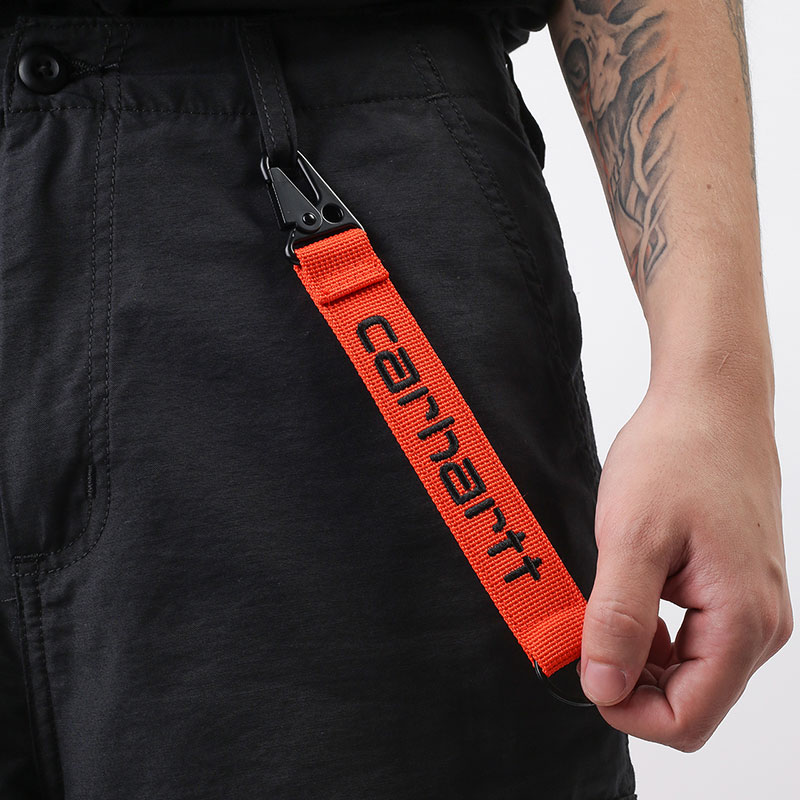  оранжевый карабин Carhartt WIP Jaden Keyholder I027773-orange/black - цена, описание, фото 2